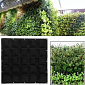 Vertical Grow Bag 4 textilní květináče na zeď černá