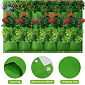 Vertical Grow Bag 7 textilní květináče na zeď zelená