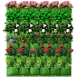 Wall Grow Bag 18 textilní květináče na zeď zelená