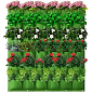 Wall Grow Bag 25 textilní květináče na zeď zelená