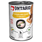 Konzerva ONTARIO Cat Chicken, Rabbit, Salmon Oil 400 g