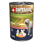 Konzerva ONTARIO Dog Chicken, Carrots and Salmon Oil 400 g