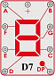 D7 (6SCD7) Sedmisegmentový LED displej