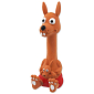 Hračka DOG FANTASY Latex sedící zvířátka se zvukem mix 18 cm 1 ks