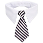 Gentledog kravata pro psy černá-bílá