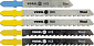 List do přímočaré pily 100/75 mm, 76/50 mm,dřevo,plast,železo 5ks