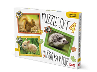 Puzzle SET 4 MLÁĎÁTKA V LESE