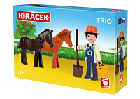 Igráček Trio Farma - Farmář a dva koně