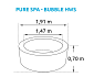 Bazén vířivý nafukovací Pure Spa - Bubble HWS - Intex 28404EX/28426EX