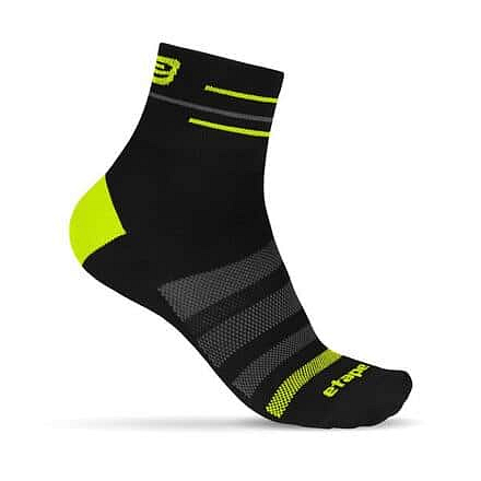 SOX sportovní ponožky černá-žlutá fluo Velikost (obuv): M/L
