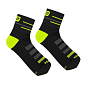 SOX sportovní ponožky černá-žlutá fluo