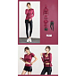 Runner Long 2W fitness set plum