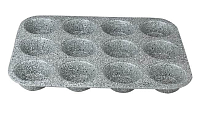 BERLINGERHAUS Forma na muffiny s mramorovým povrchem 12 ks Gray Stone Touch Line BH-1398