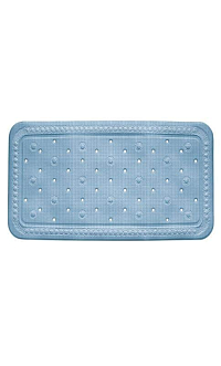 KELA Vanová podložka KRETA PVC modrá 72x36cm KL-22378