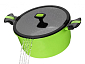 STONELINE Sada nádobí s mramorovým povrchem STONELINE IMAGINATION 4 ks zelená WX-17510