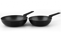 CS SOLINGEN Pánev WOK s nepřilnavým povrchem sada 2 ks MONHEIM 24 / 28 cm CS-079116