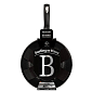 BERLINGERHAUS Pánev WOK s mramorovým povrchem 28 cm Black Silver Collection BH-1848