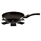 BERLINGERHAUS Pánev WOK s mramorovým povrchem 28 cm Black Silver Collection BH-1848