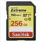 Paměťová karta Sandisk Extreme SDXC 150 MB/s, UHS-I, Class 10, U3, V30 256 GB