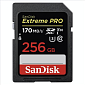 Paměťová karta Sandisk Extreme PRO SDXC 170 MB/s, UHS-I, Class 10, U3, V30 256 GB