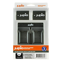 Set Jupio 2x baterie NP-FW50 - 1030 mAh + duální nabíječka