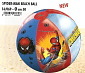 Nafukovací plážový míč Mondo Spiderman 50CM - červená/modrá