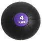 Míč medicinbal plast SEDCO barva černo/fialový váha 4 kg - černá