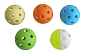 Florbalový míček  TRIX IFF barevný - 
hnědá