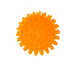 Míček masážní 70 mm - oranžová