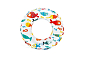 Kruh plavecký INTEX 59230 51cm MOŘSKÝ POTISK - Barevný motiv 2