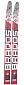 ACRA LSR/S-190 Běžecké lyže šupinaté s vázáním NNN