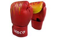 Box rukavice SEDCO TRAINING FIRE 14 OZ - červená