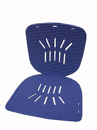 Sedací karimatková podložka - Sedák s opěrátkem 44x78x0,8 cm - tmavě modrá
