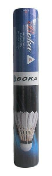 Míček badminton peří EVA BK501-tuba 12ks - bílá