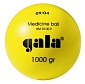 Míč medicinbal Gala plastový 1 kg žlutý
