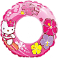 Nafukovací kruh INTEX Hello Kitty 61cm - růžová