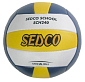 Míč volejbalový SEDCO SCHOOL SCH240 žluto/modrý