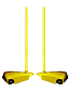 Sloupky na síť badminton se zátěží + síť SEDCO mobilní - žlutá