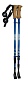 Trekové hole Sedco NORDIC WALKING ALU7075 65-140 cm - modrá