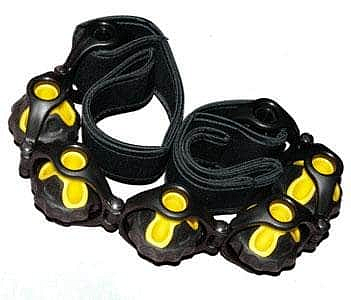 Masážní pás s poutky RS11 Sedco 110 cm žluto/černý - černá