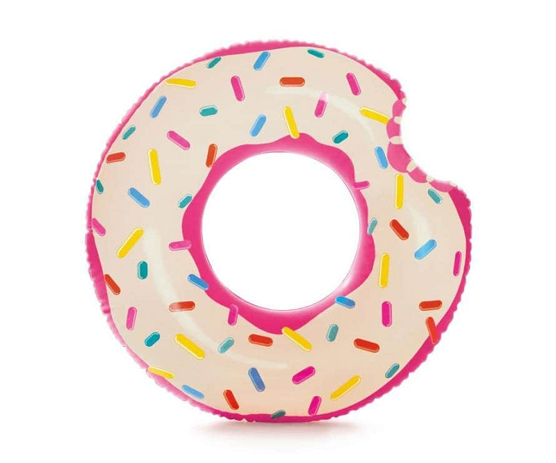 Kruh plavecký DONUT INTEX 107 x 99 cm - růžová