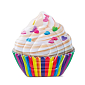 Lehátko INTEX nafukovací CUPCAKE 142x135 cm - vícebarevná