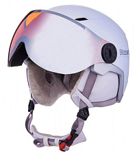 Lyžařská přilba Blizzard VIVA DOUBLE VISOR 56-59 WHITE/SILVER - bílá