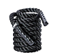 Lano na cvičení LivePro Battle Rope 3,8 cm x 15 m - 12 kg - černá