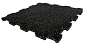 Gumová fitness EPDM podlaha Sedco 50x50x1,5 cm - černá