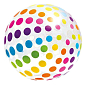 Nafukovací plážový míč Intex 58097 183 cm - vícebarevná