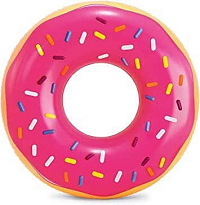 Kruh plavecký PINK FROSTED DONUT INTEX 99x25 cm - růžová