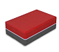Kostka Sedco Yoga EVA brick DUO - šedá/červená