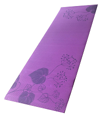 Karimatka na jógu 173x61x0,4 cm s potiskem - fialová