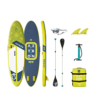 Paddleboard AZTRON NOVA COMPACT 305 cm SET - šedá/žlutá